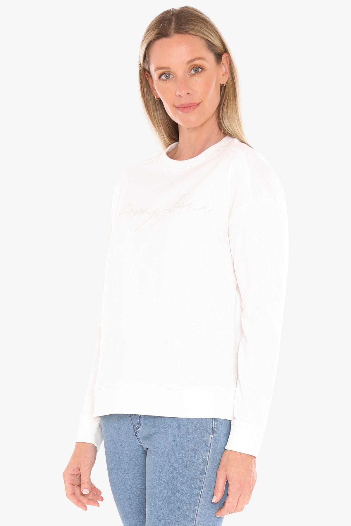 Womens Jump Luxe Sweat Top White 59612021a