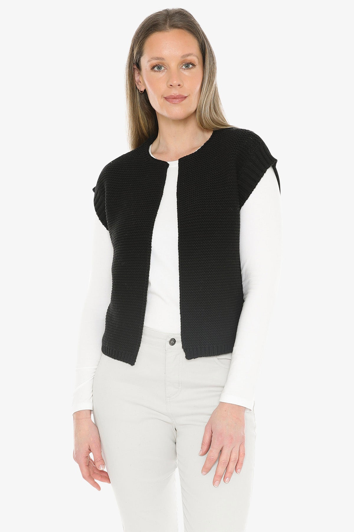 Knit Gilet in Black