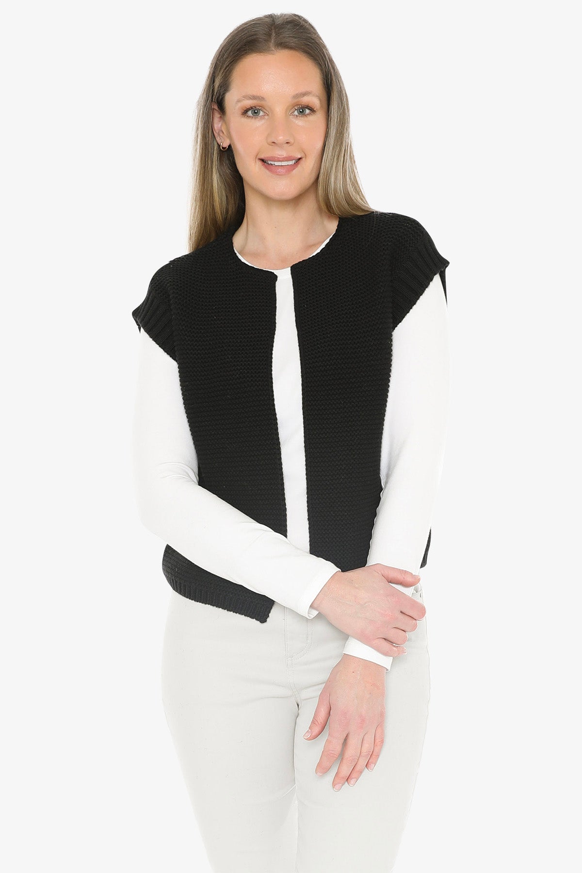 Knit Gilet in Black