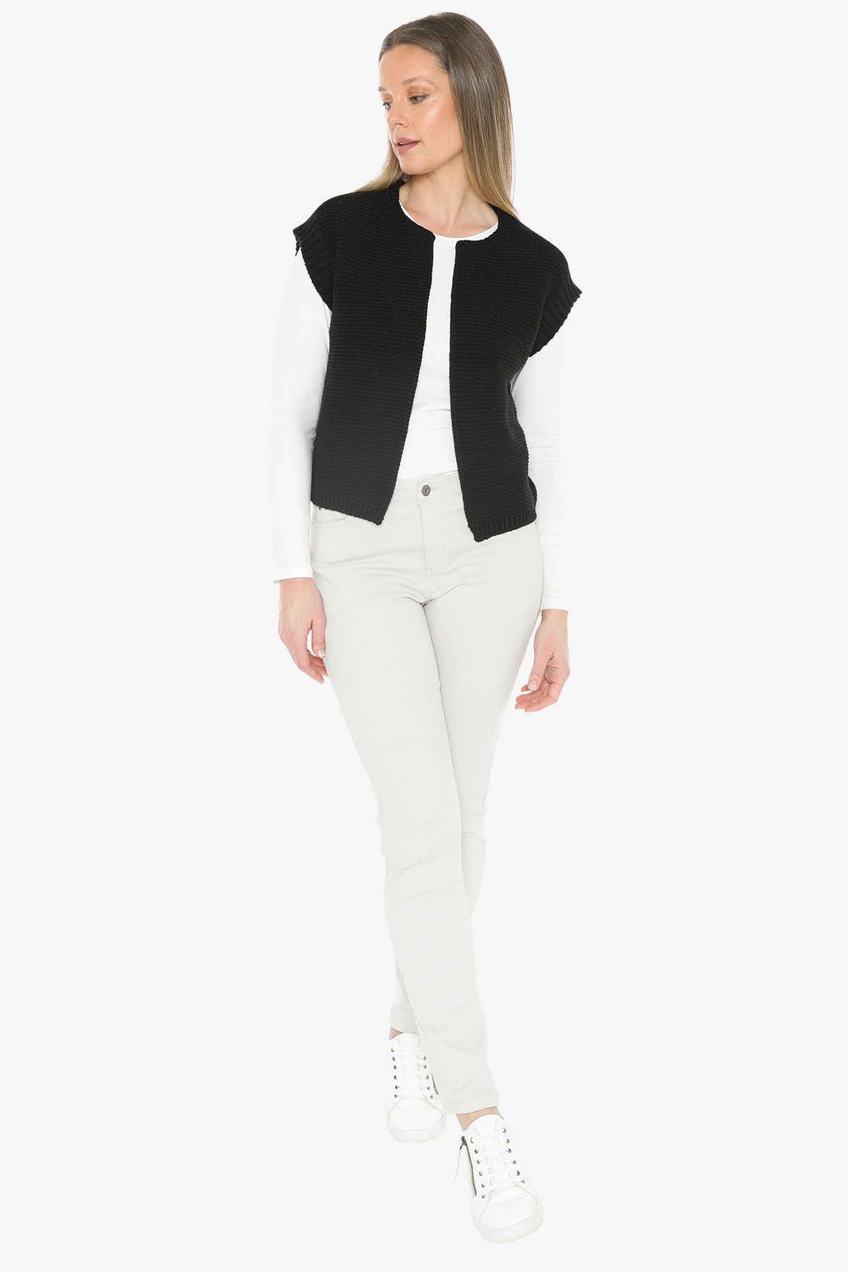 Knit Gilet in Black