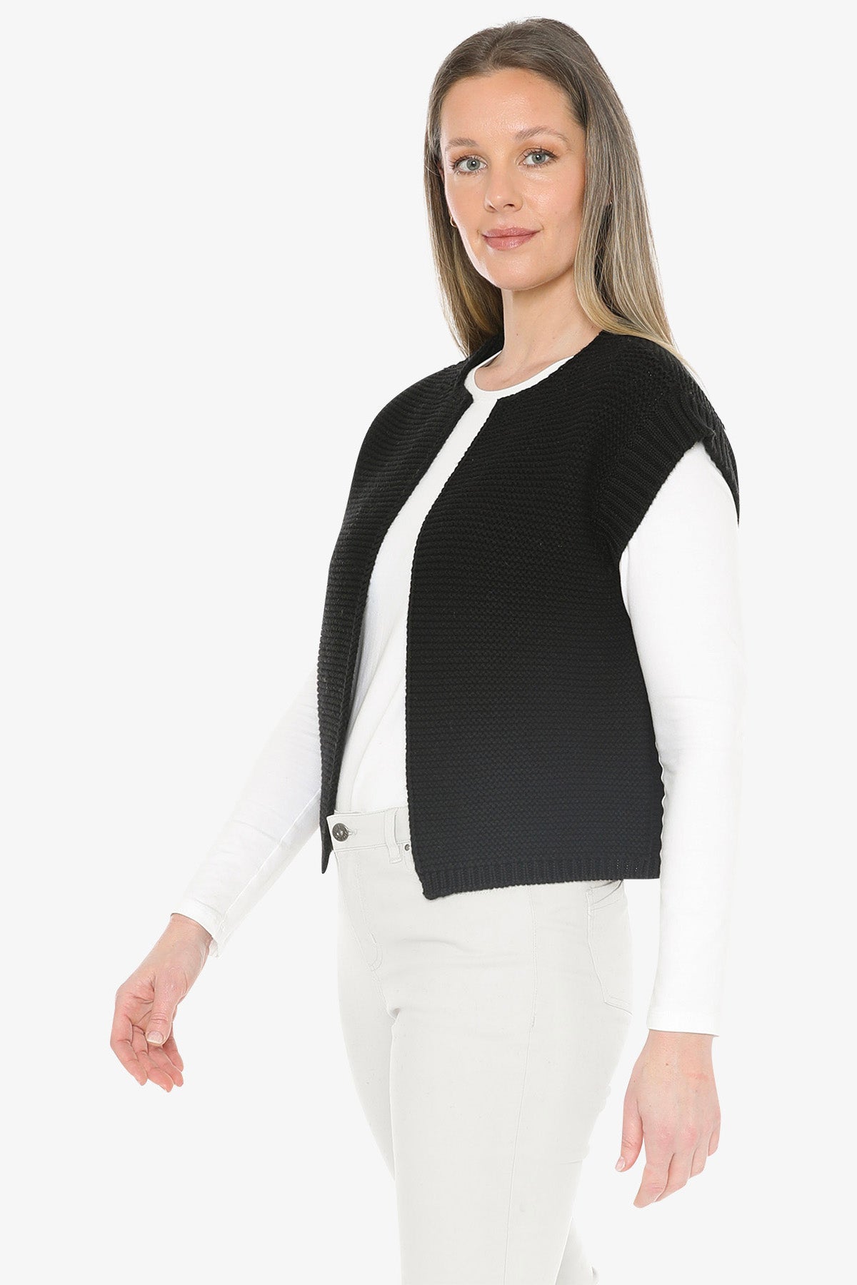 Knit Gilet in Black