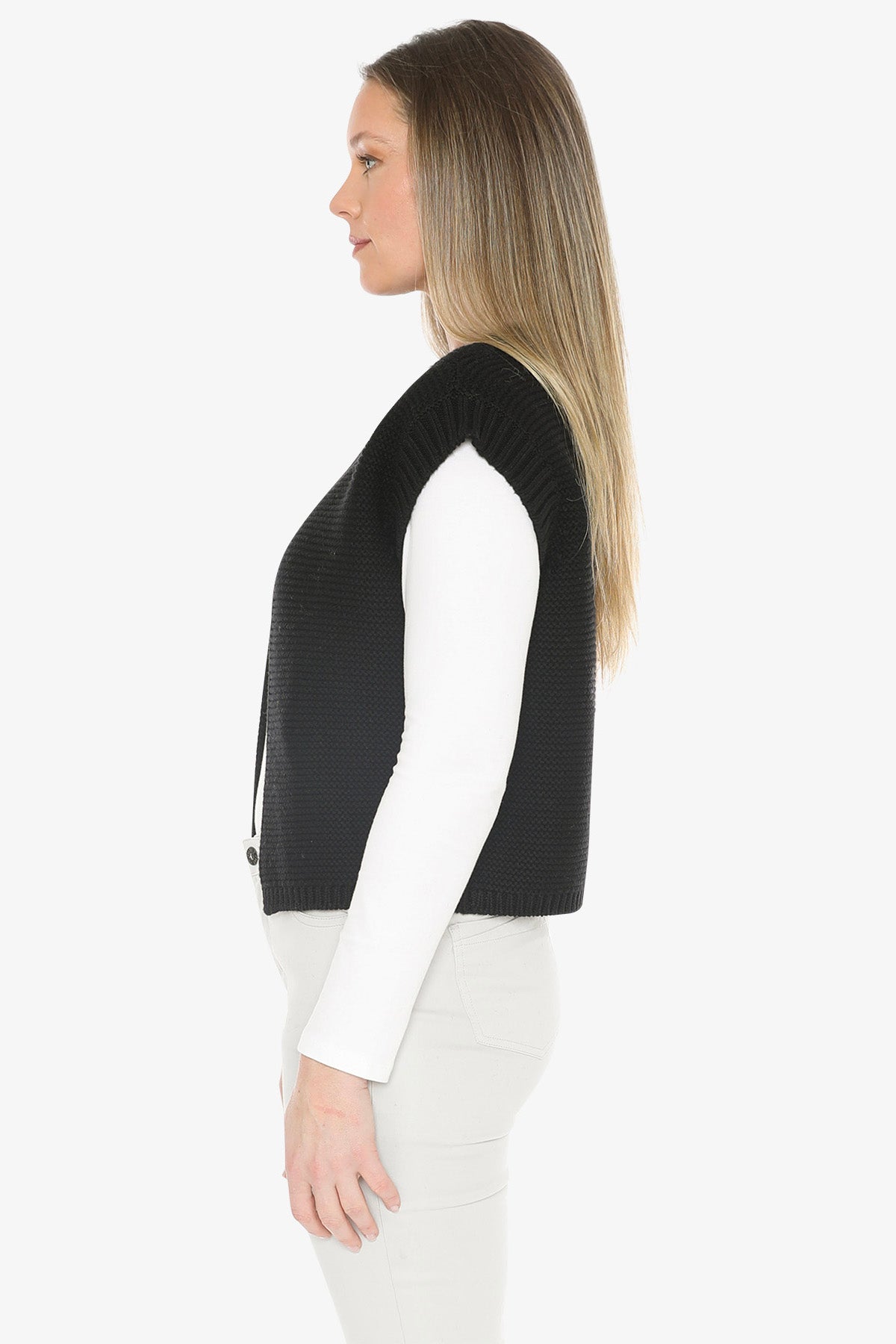 Knit Gilet in Black