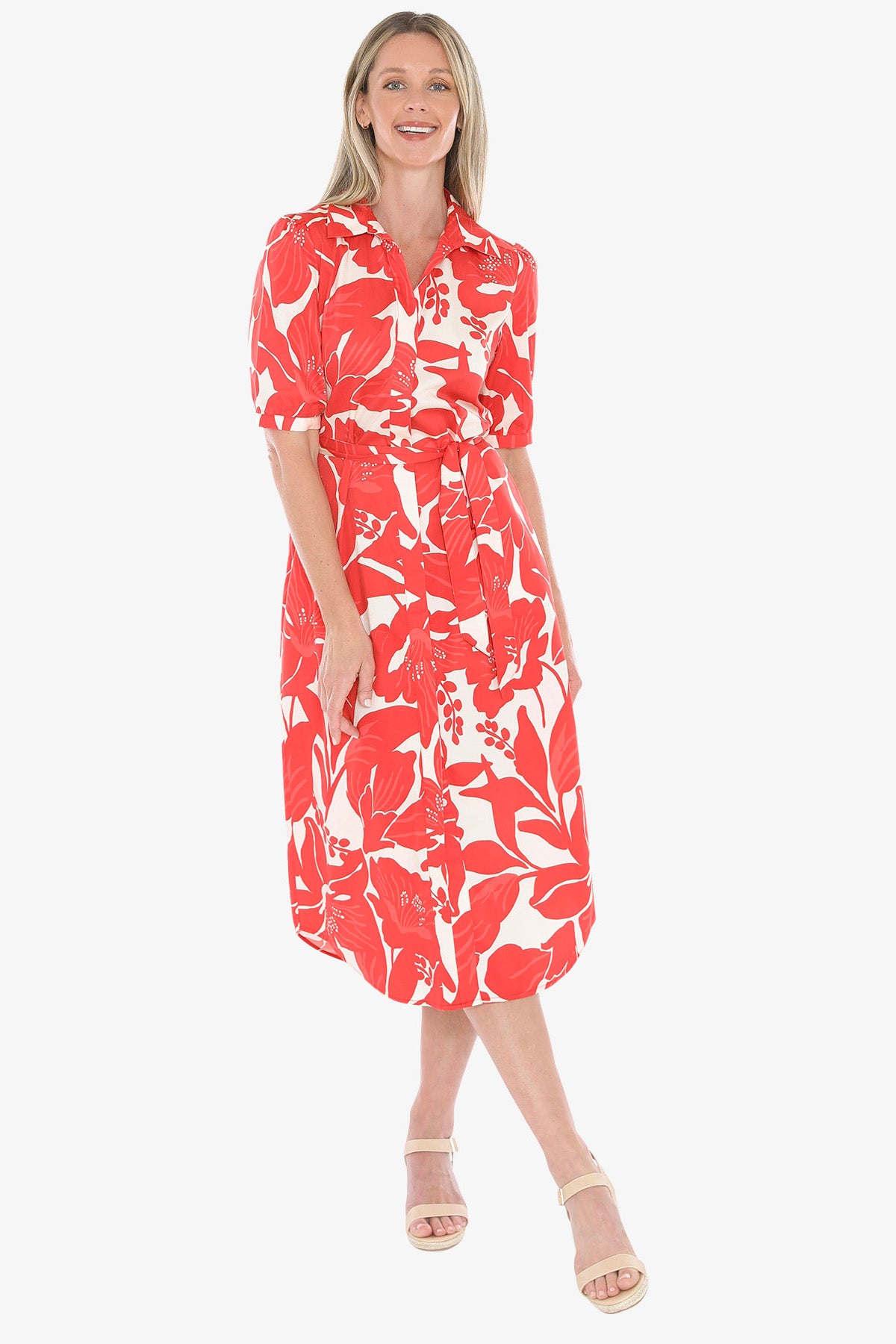 Womens Lily Mono Dress Red 596j5047a