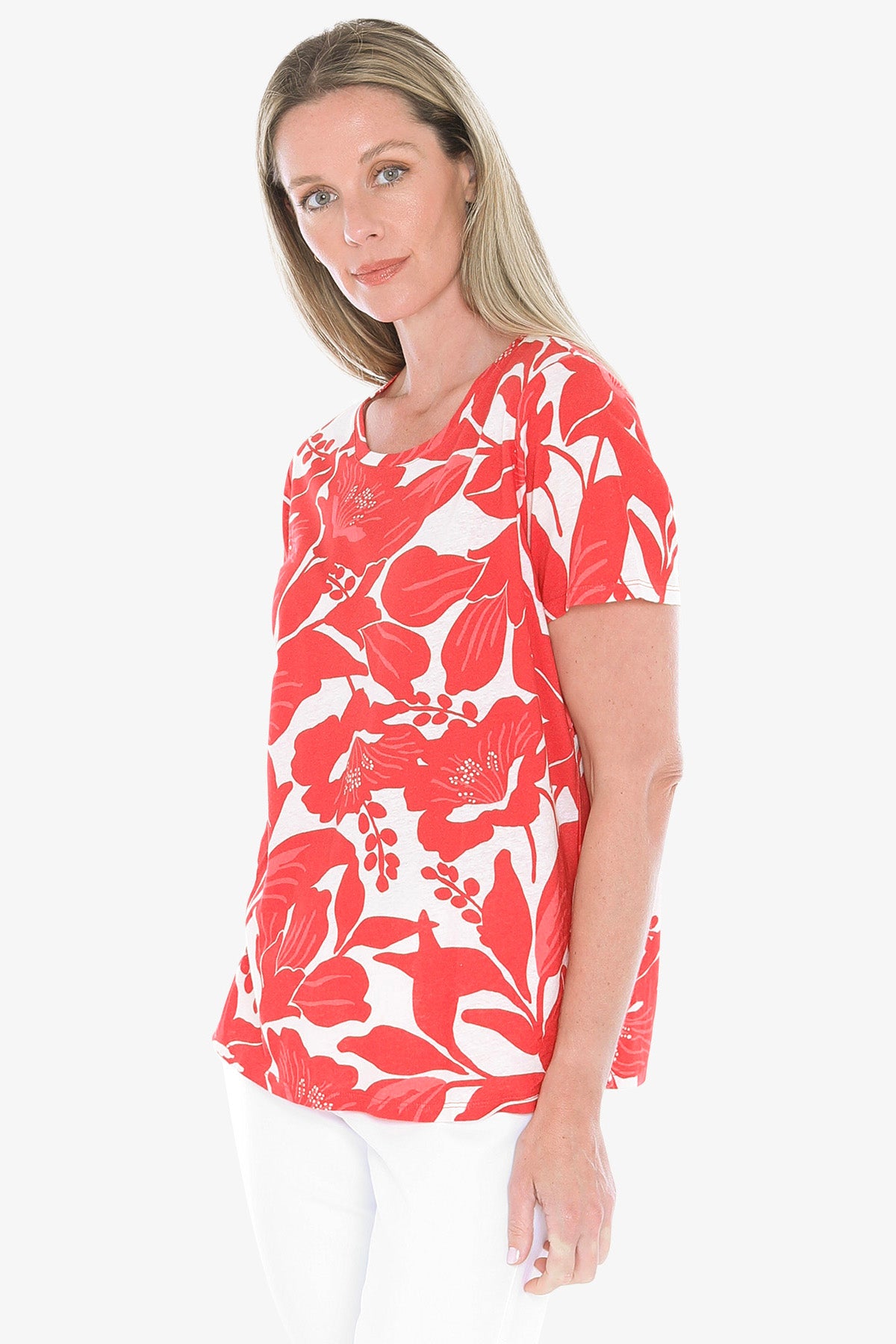 Womens Lily Mono Tee Red 59612007a