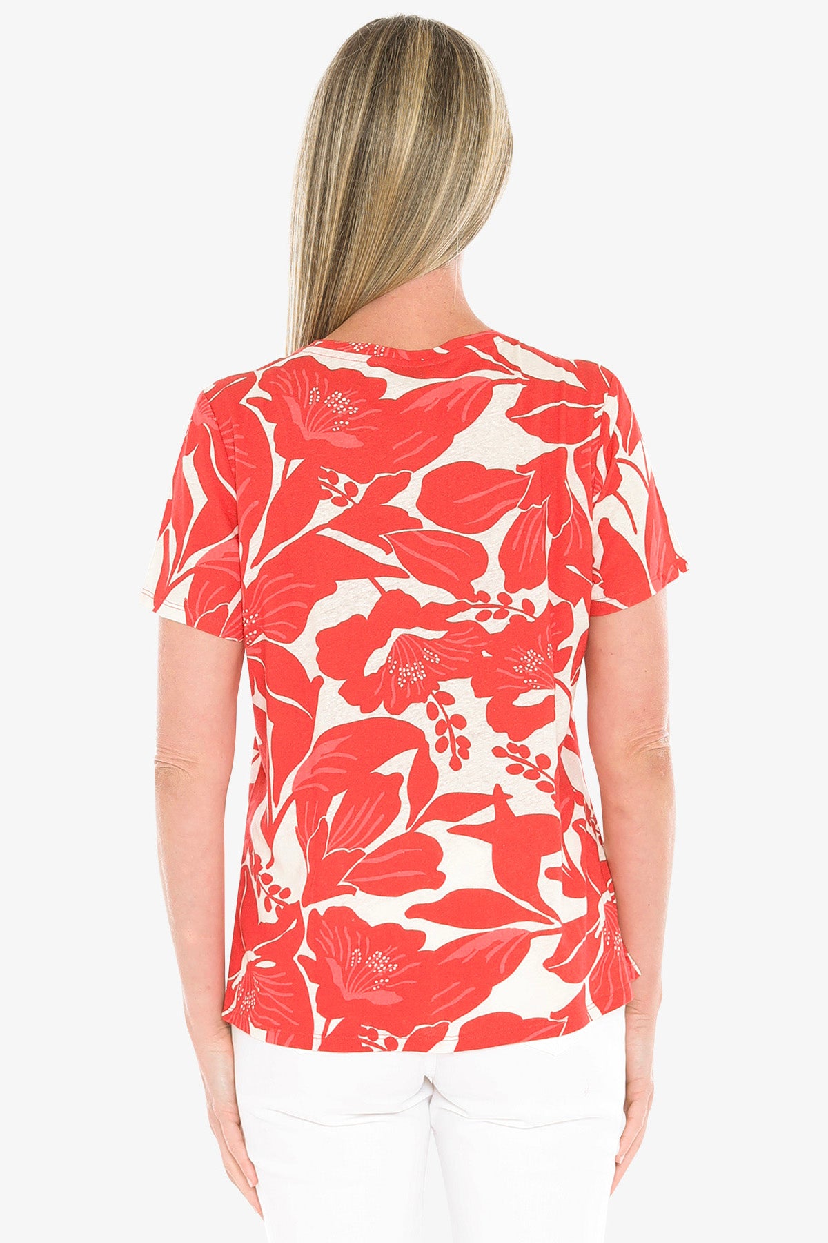 Womens Lily Mono Tee Red 59612007a