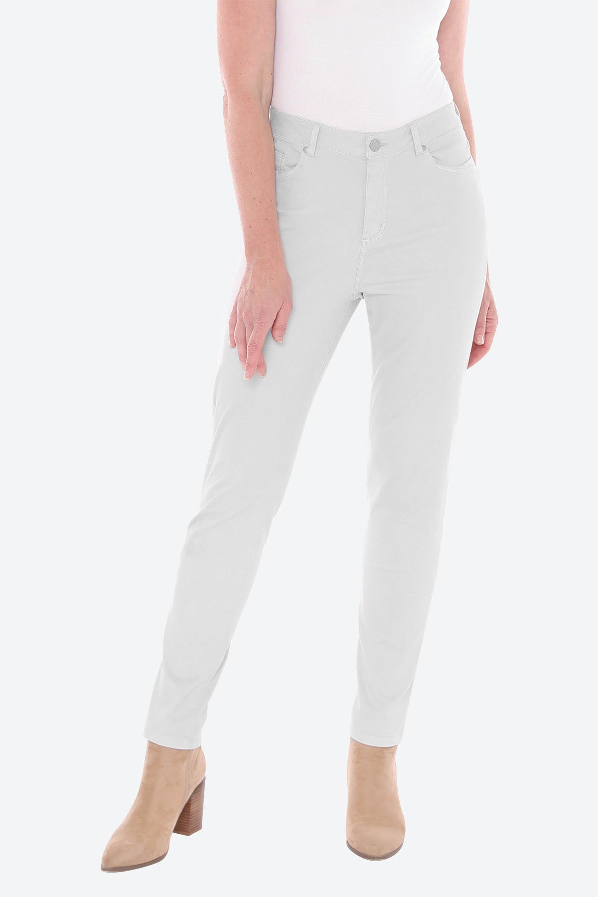 Luxury Detail Pocket Jean in Cement