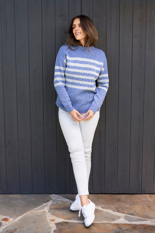 Luxury Detail Pocket Jean in Cement