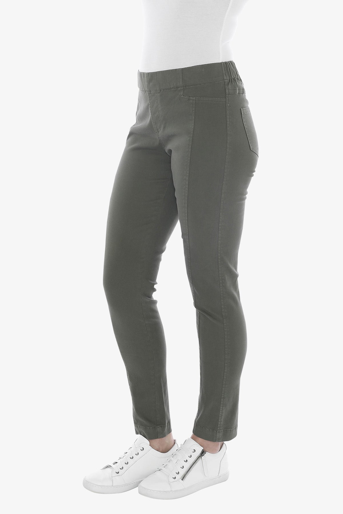 Luxury Seam Jegging in Khaki