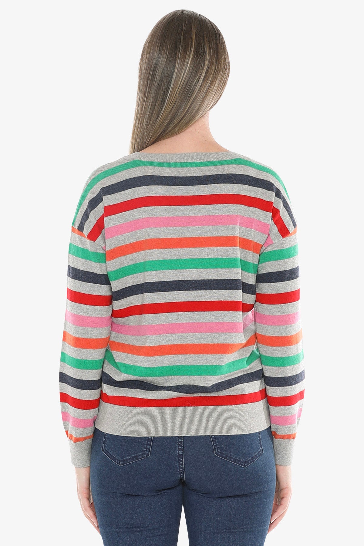 Multi Stripe Pullover in Multi