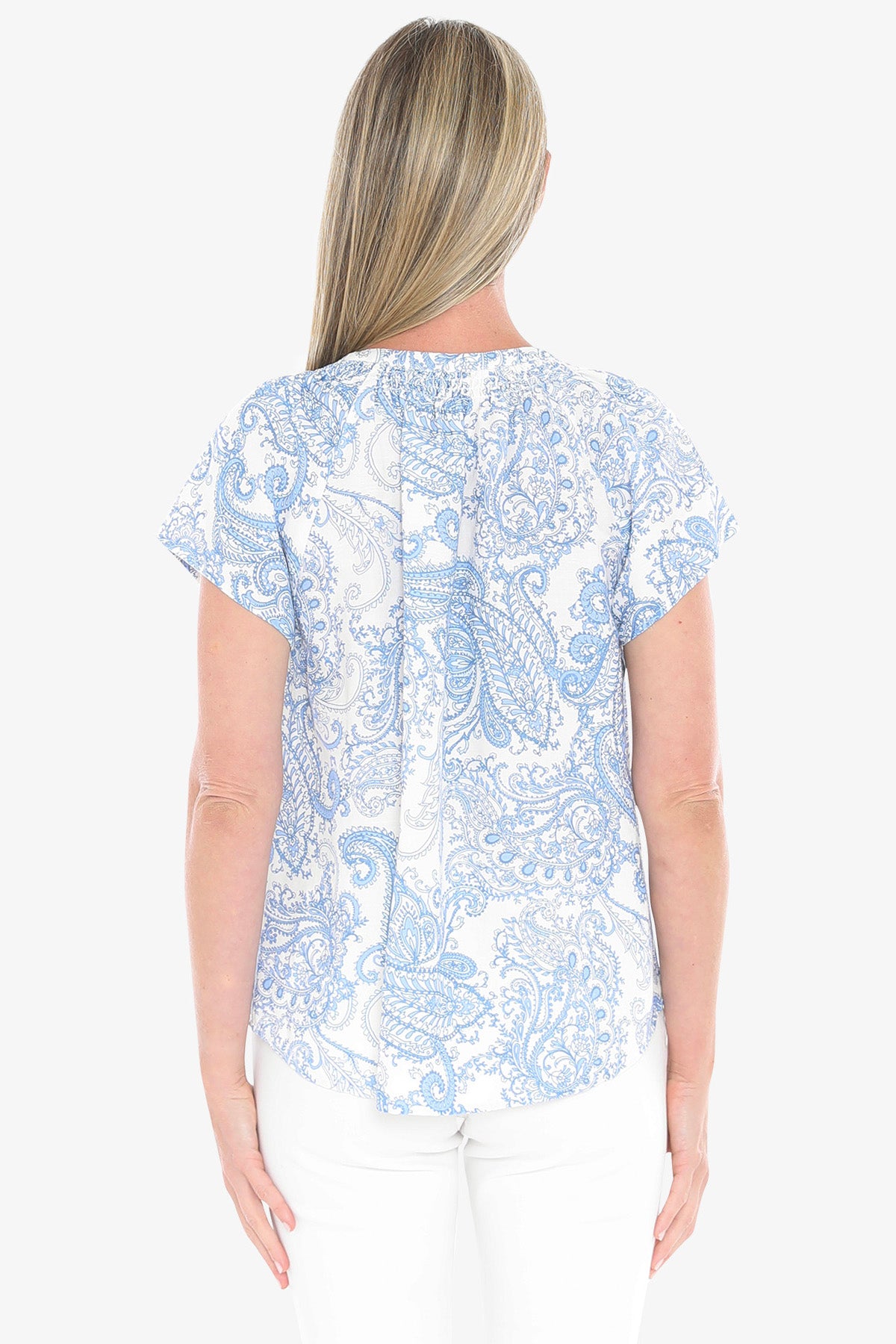 Womens Mykonos Top Blue 596j3082a