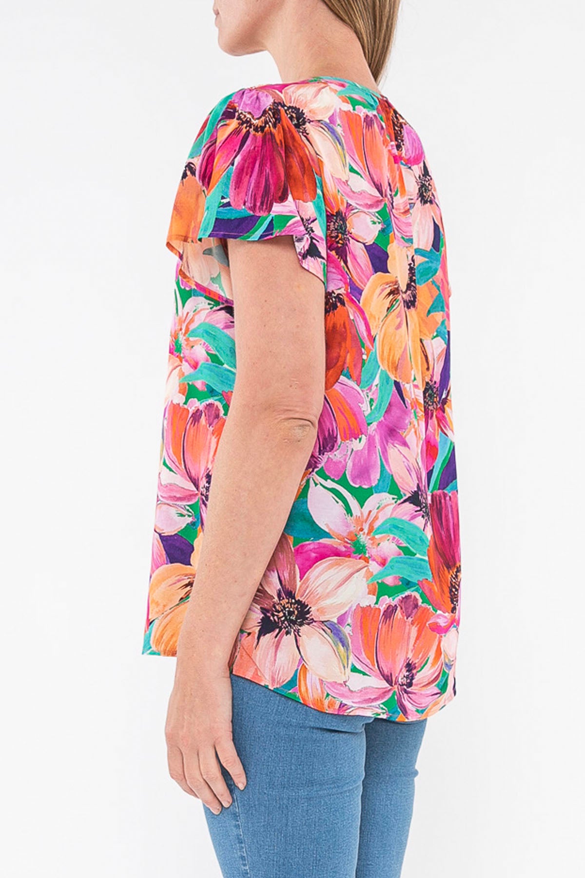 Paradise Floral V-Neck Top