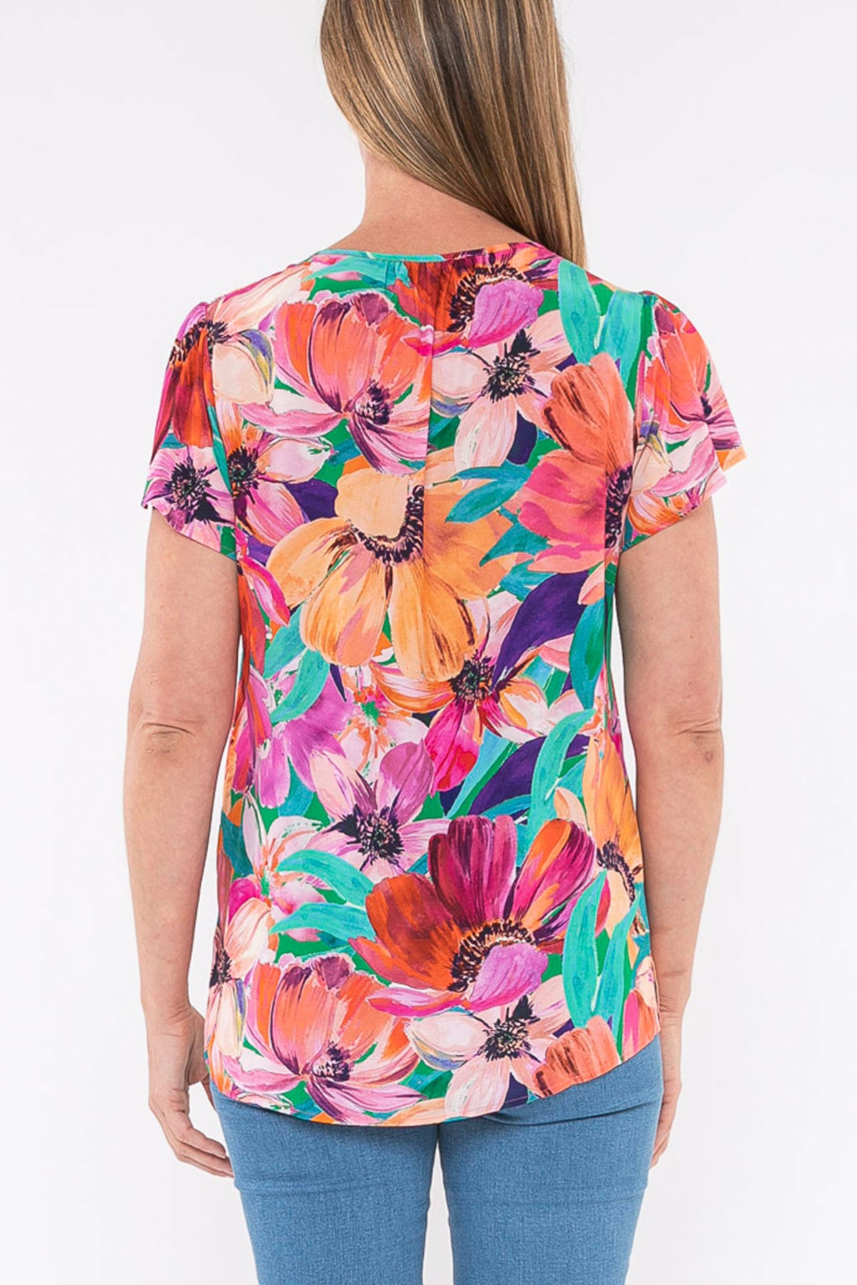 Paradise Floral V-Neck Top