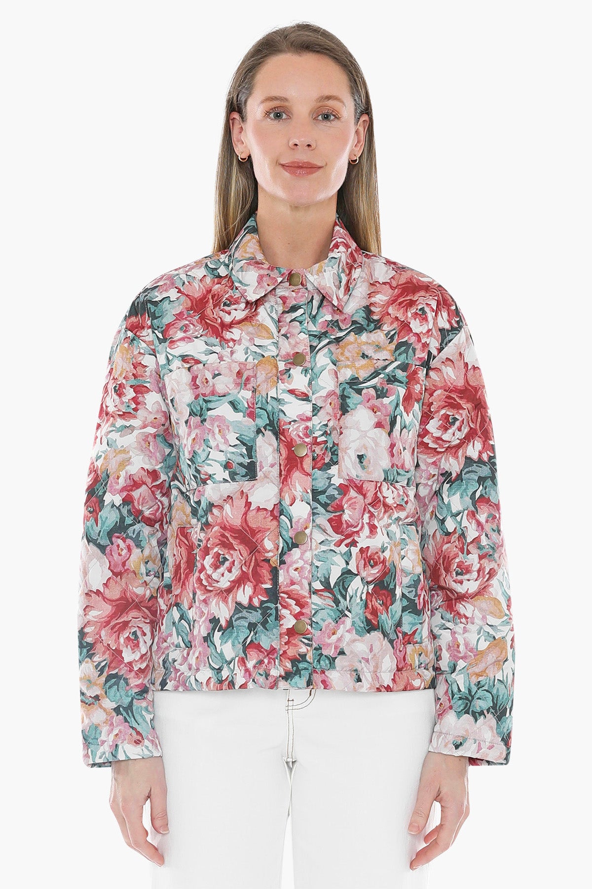 Rose Tapestry Quilt Jacket in Multi
