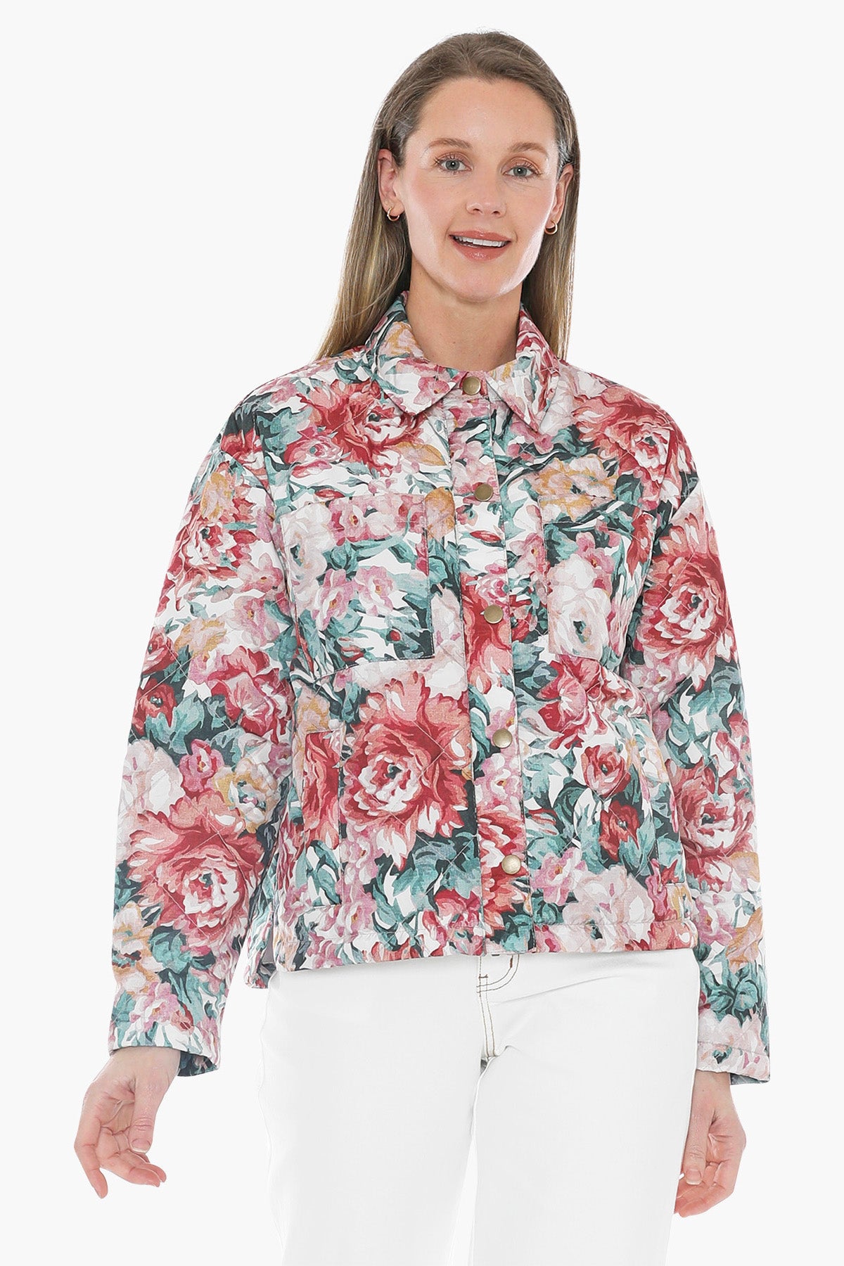 Rose Tapestry Quilt Jacket in Multi