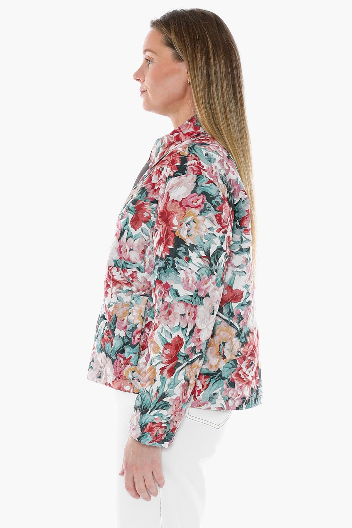 Rose Tapestry Quilt Jacket in Multi