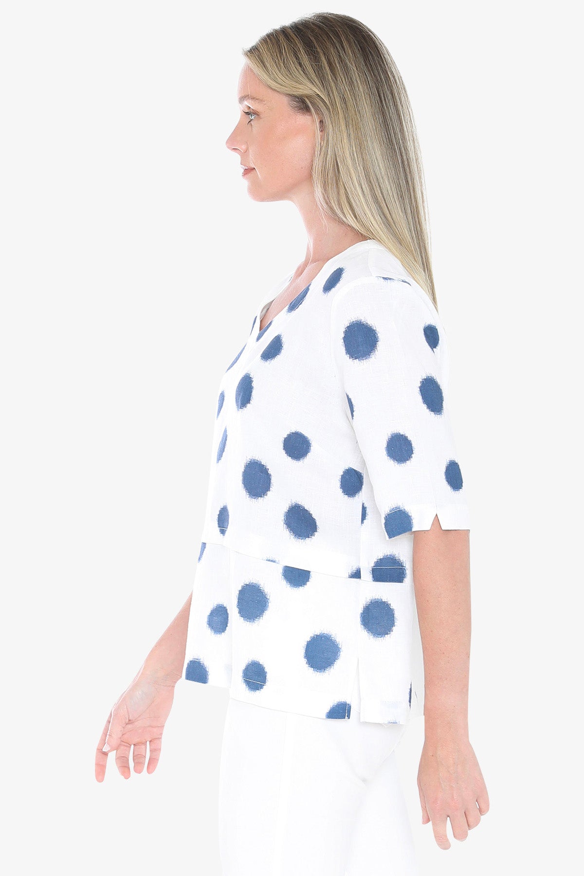 Womens Scratch Spot Top Blue 596j3187a