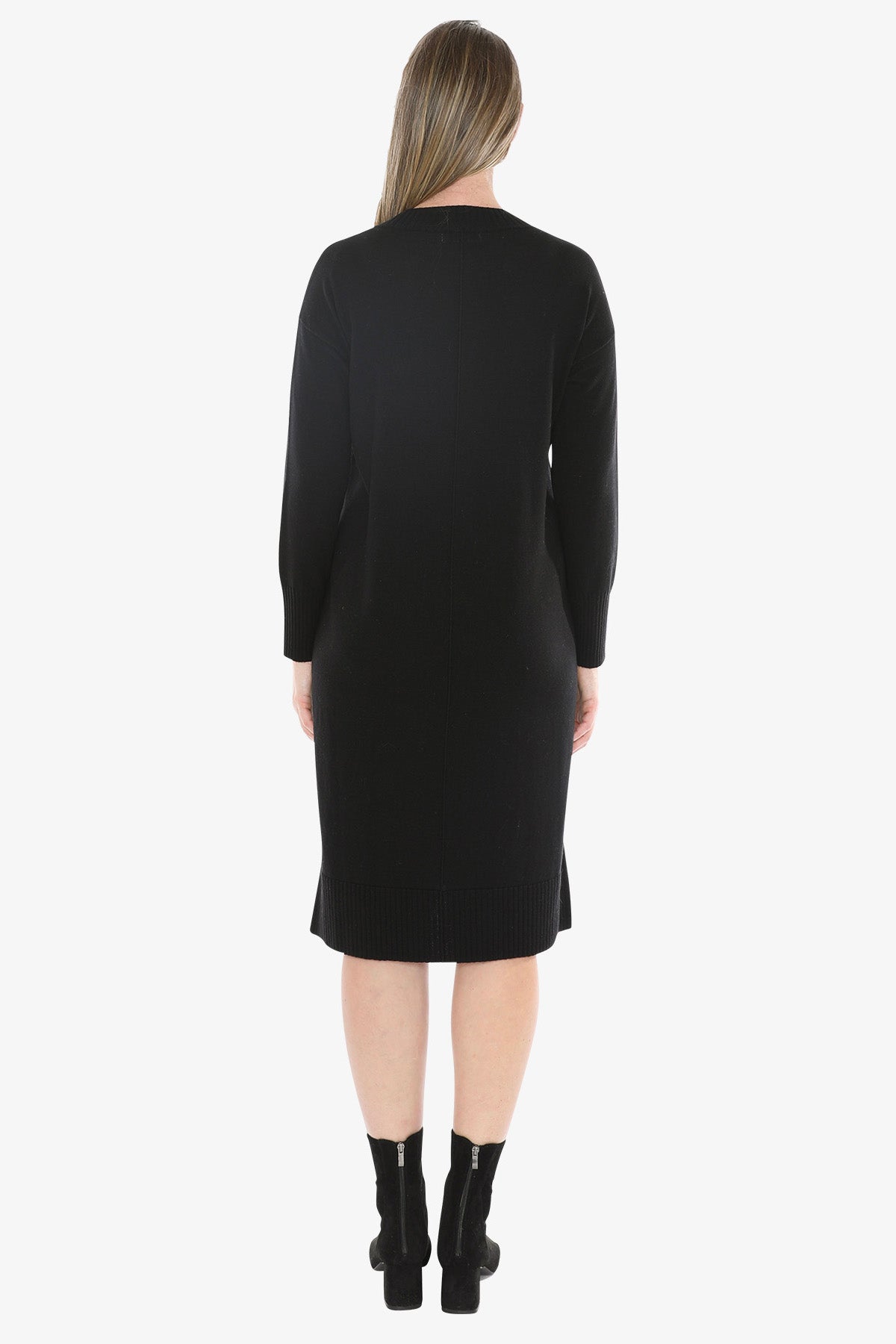 Seam Detail Dress in Black