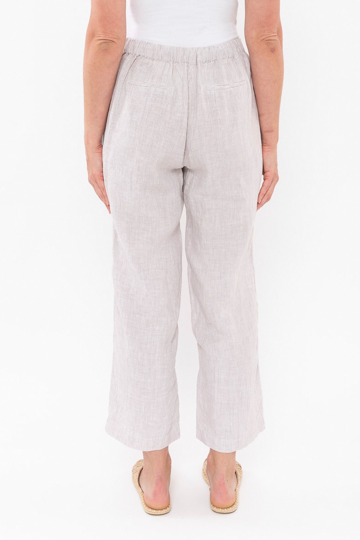 Side Button Stripe Pant