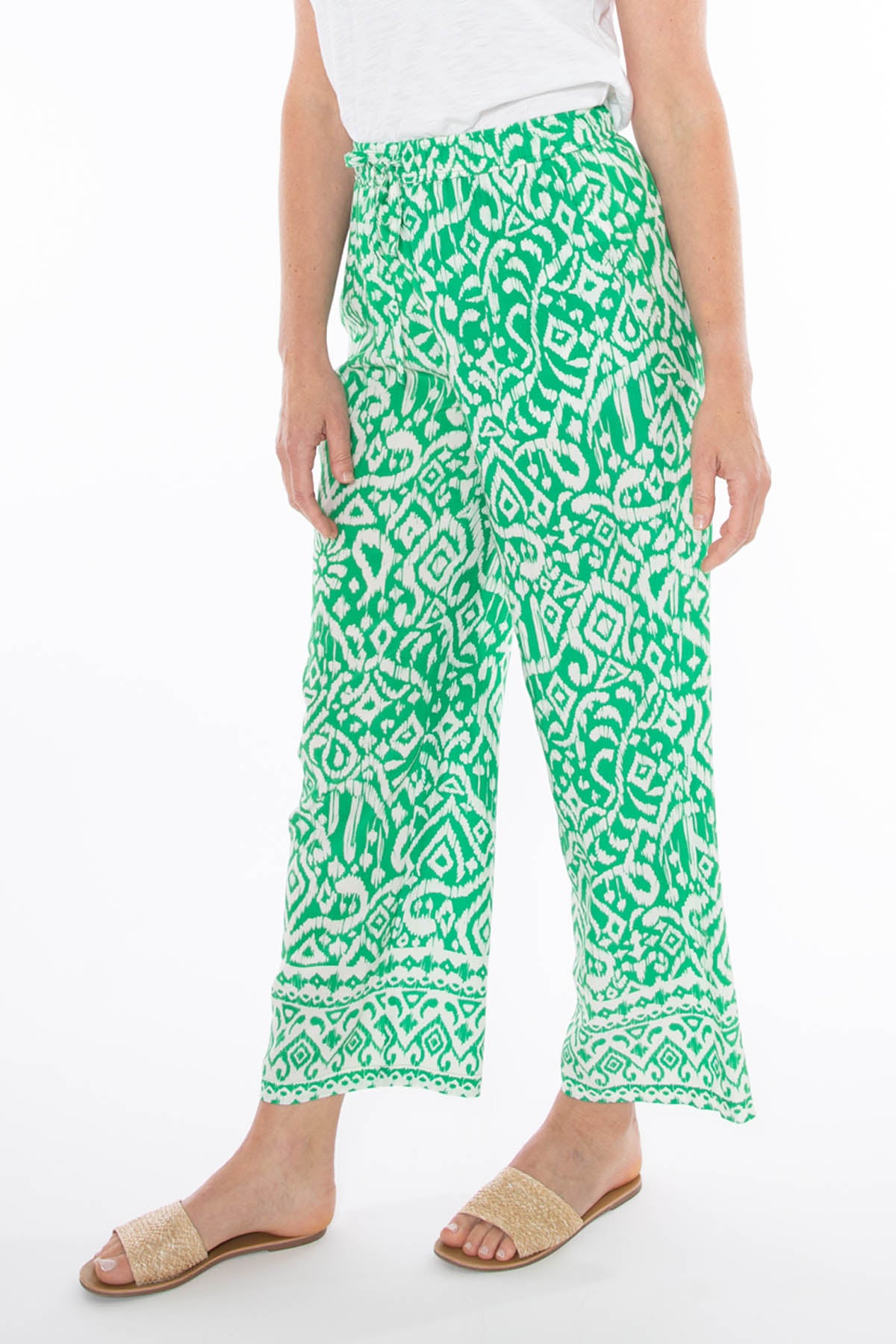 Sketch Ikat Pants in GREEN