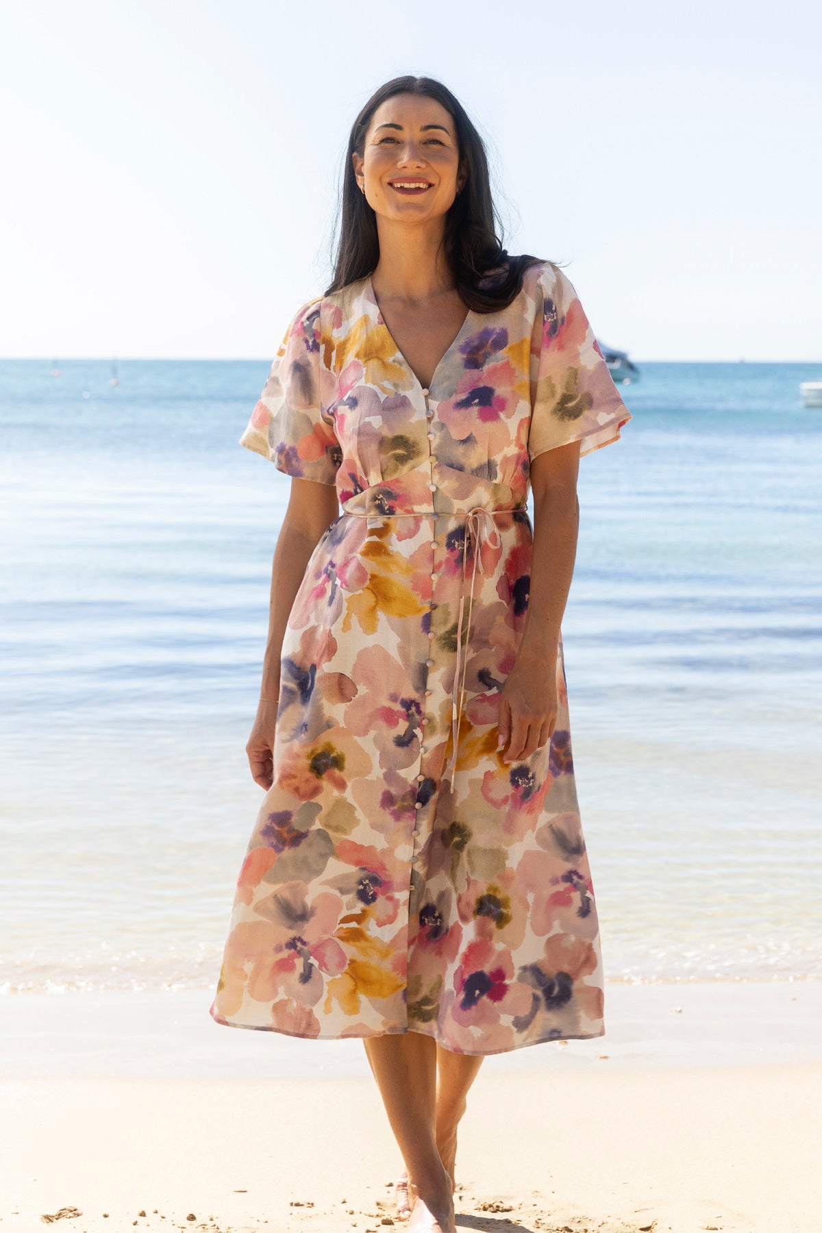 Womens Soft Blossom Dress Multicolor 596j5004a