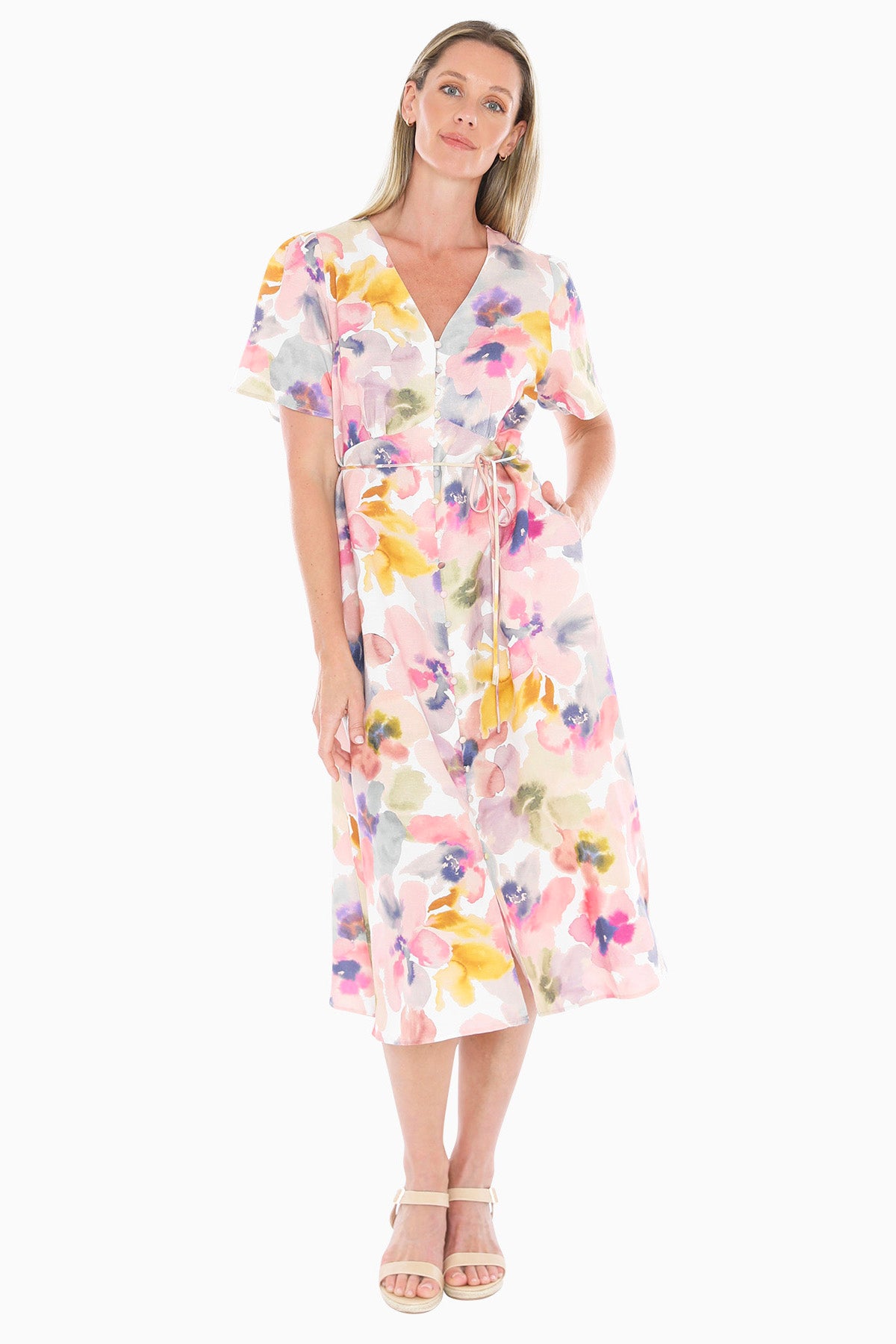Womens Soft Blossom Dress Multicolor 596j5004a