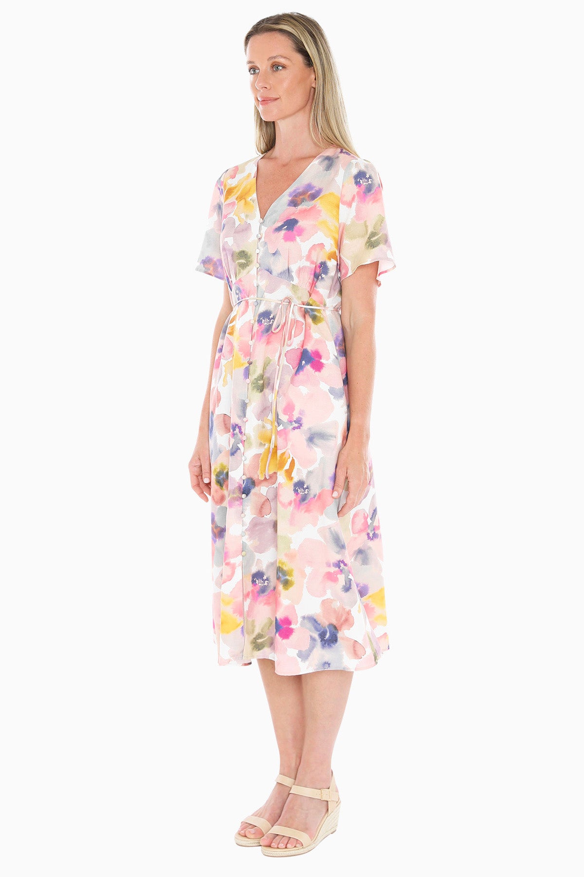Womens Soft Blossom Dress Multicolor 596j5004a