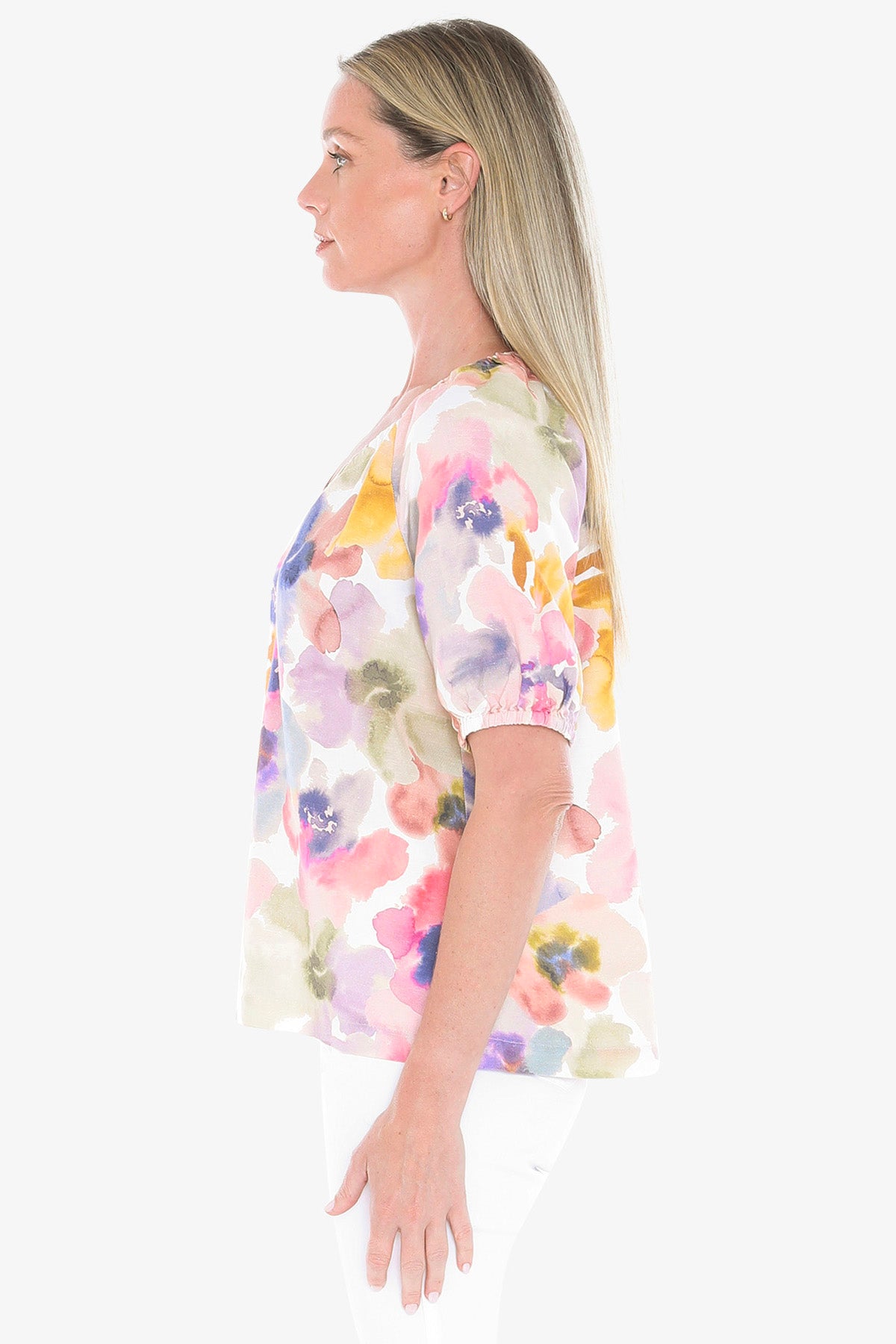 Womens Soft Blossom Top Multicolor 596j3003a