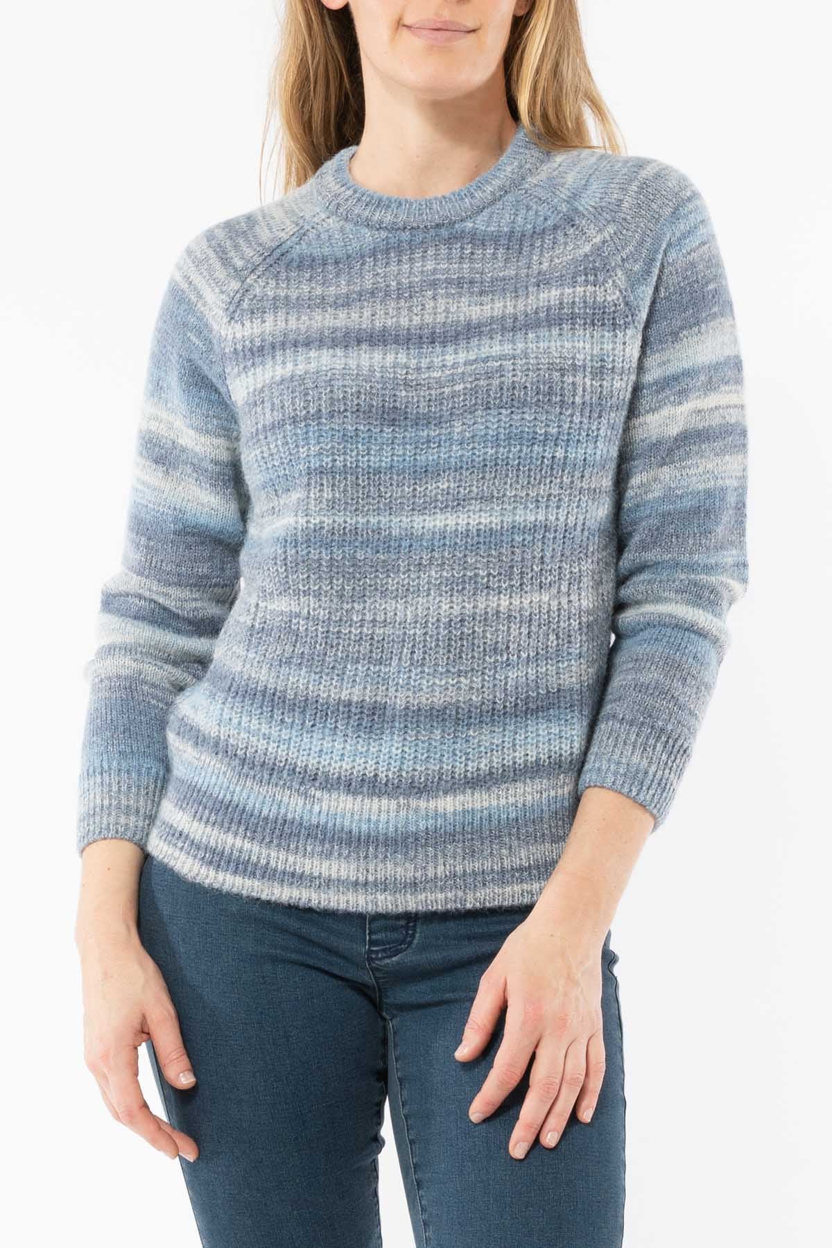Women's Space Dye Pullover Blue