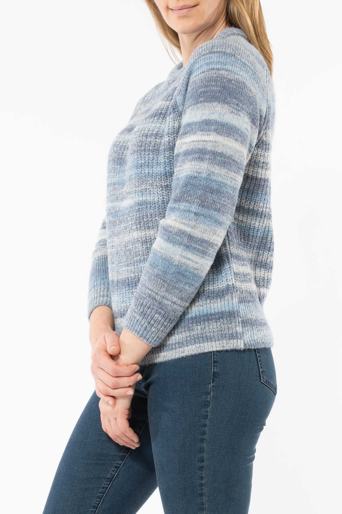 Women's Space Dye Pullover Blue