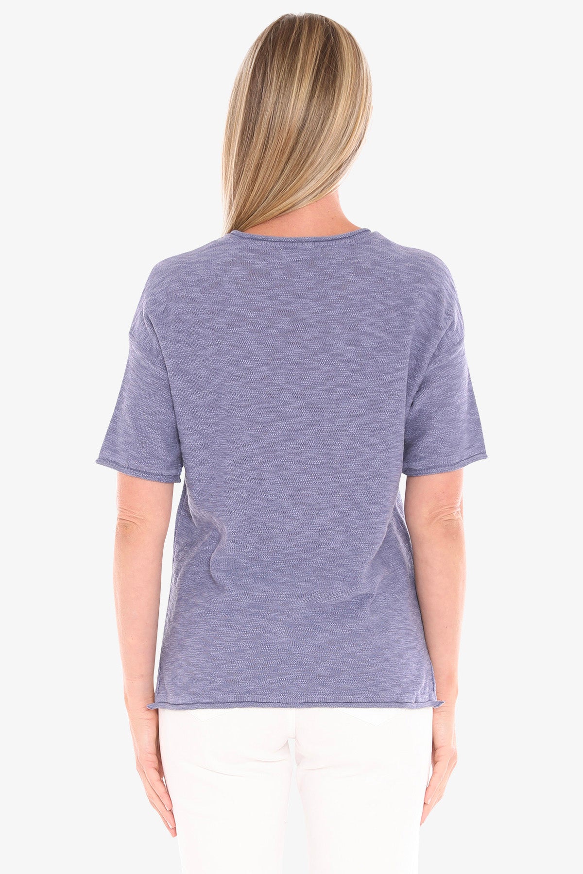 Womens Ss Knit Tee Blue 59611011a