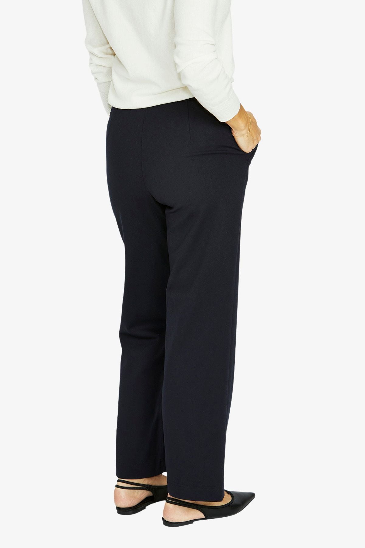 Womens Straight Leg Ponte Pant Navy 60617004a