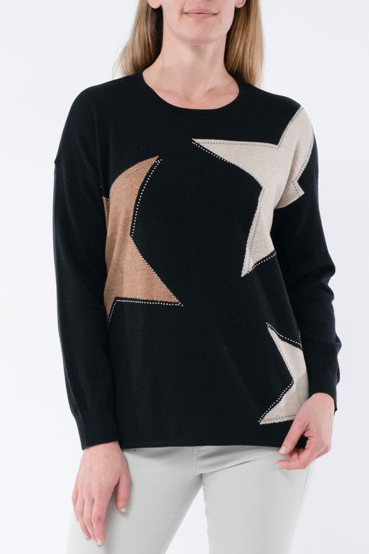 Studded Star Pullover