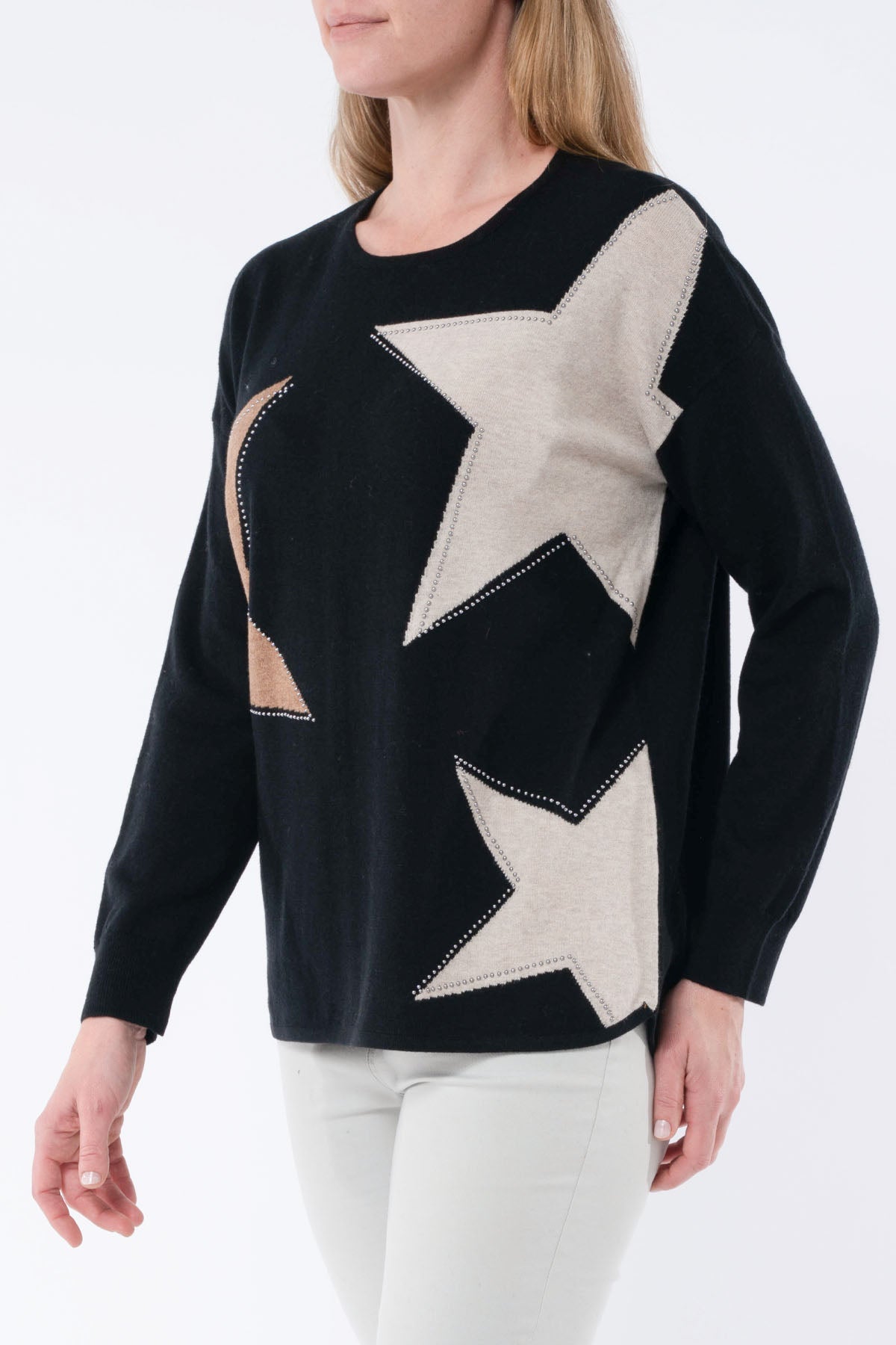 Studded Star Pullover