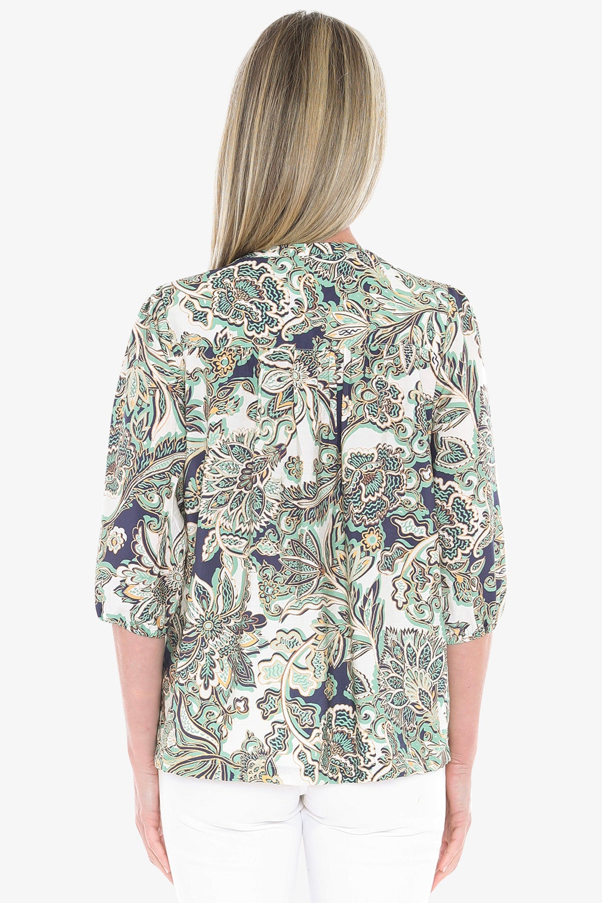 Womens Summer Chintz Top Multicolor 596j3038a