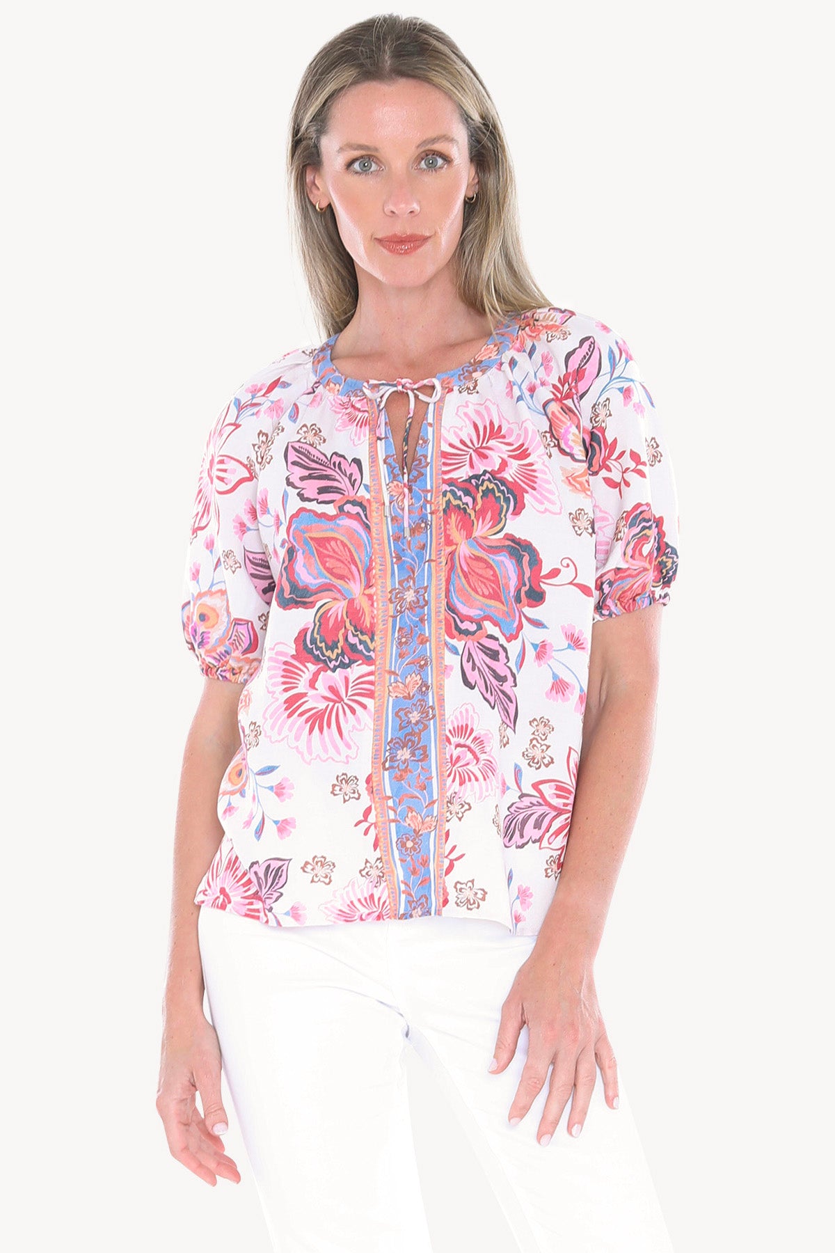 Womens Sweet Iris Top Multicolor 596j3157a