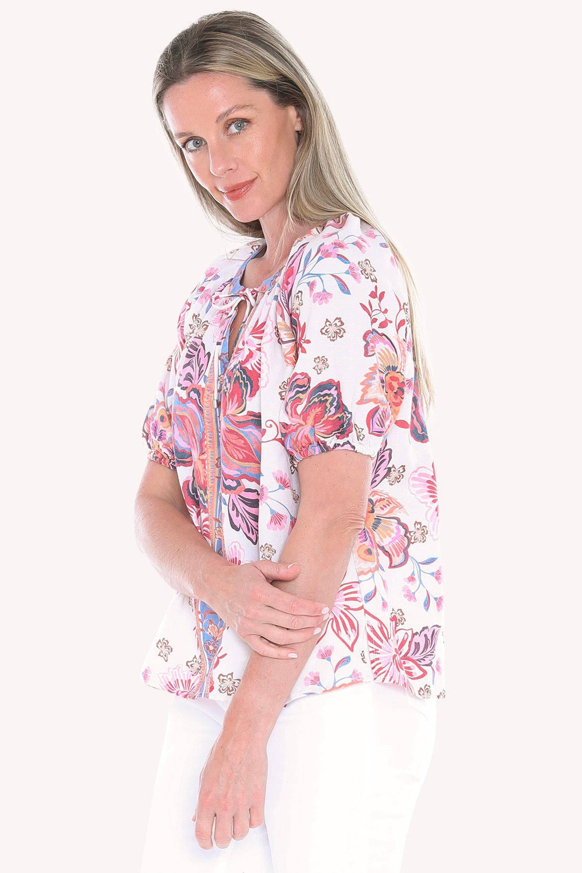 Womens Sweet Iris Top Multicolor 596j3157a