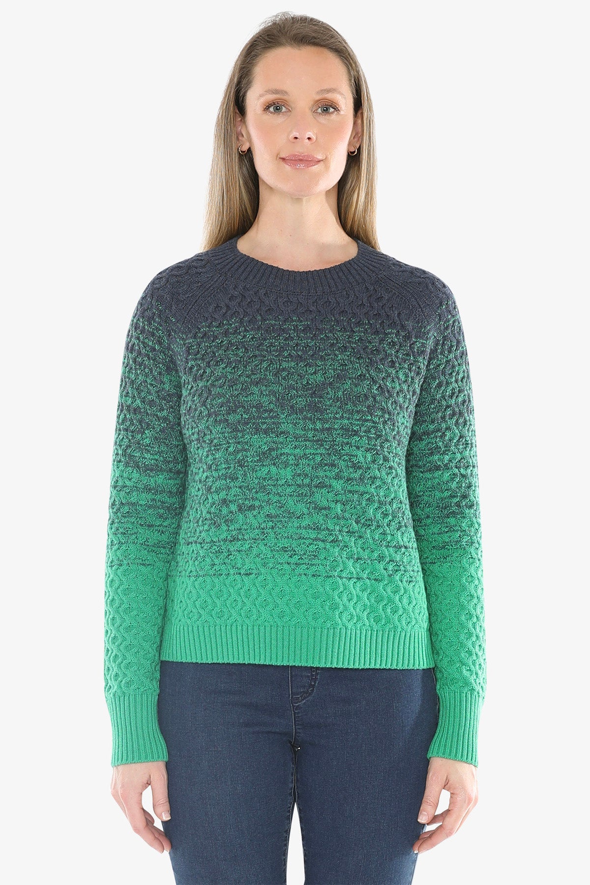 Textured Ombre Pullover in Multi