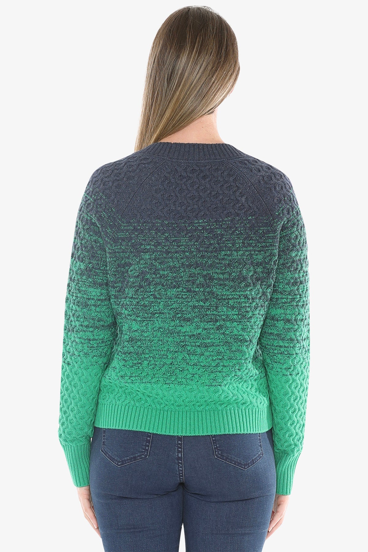 Textured Ombre Pullover in Multi