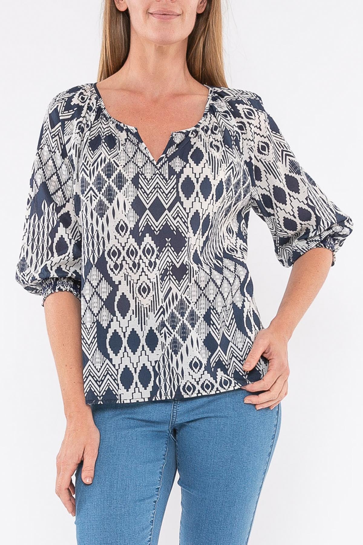 Tribal Print Top