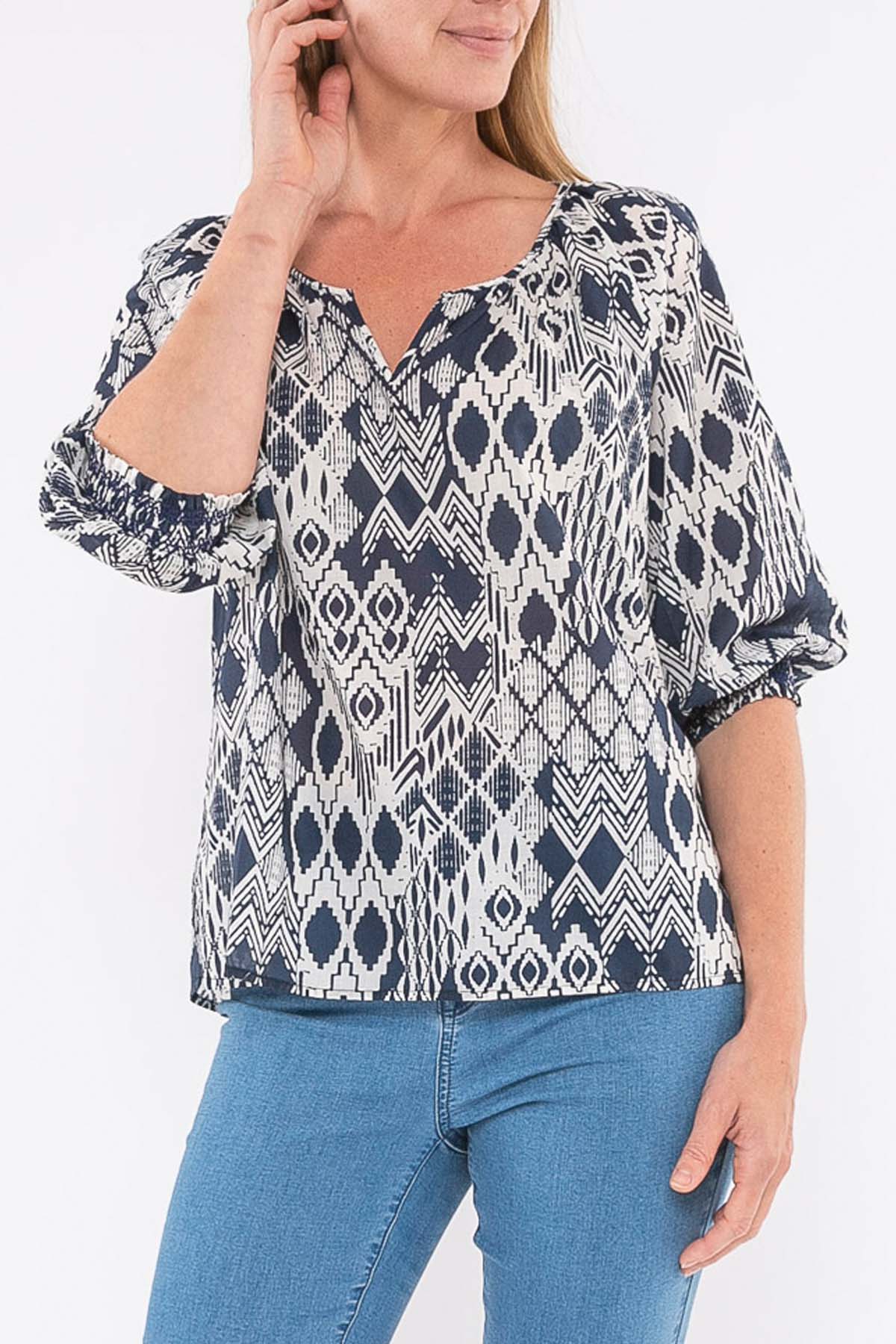 Tribal Print Top