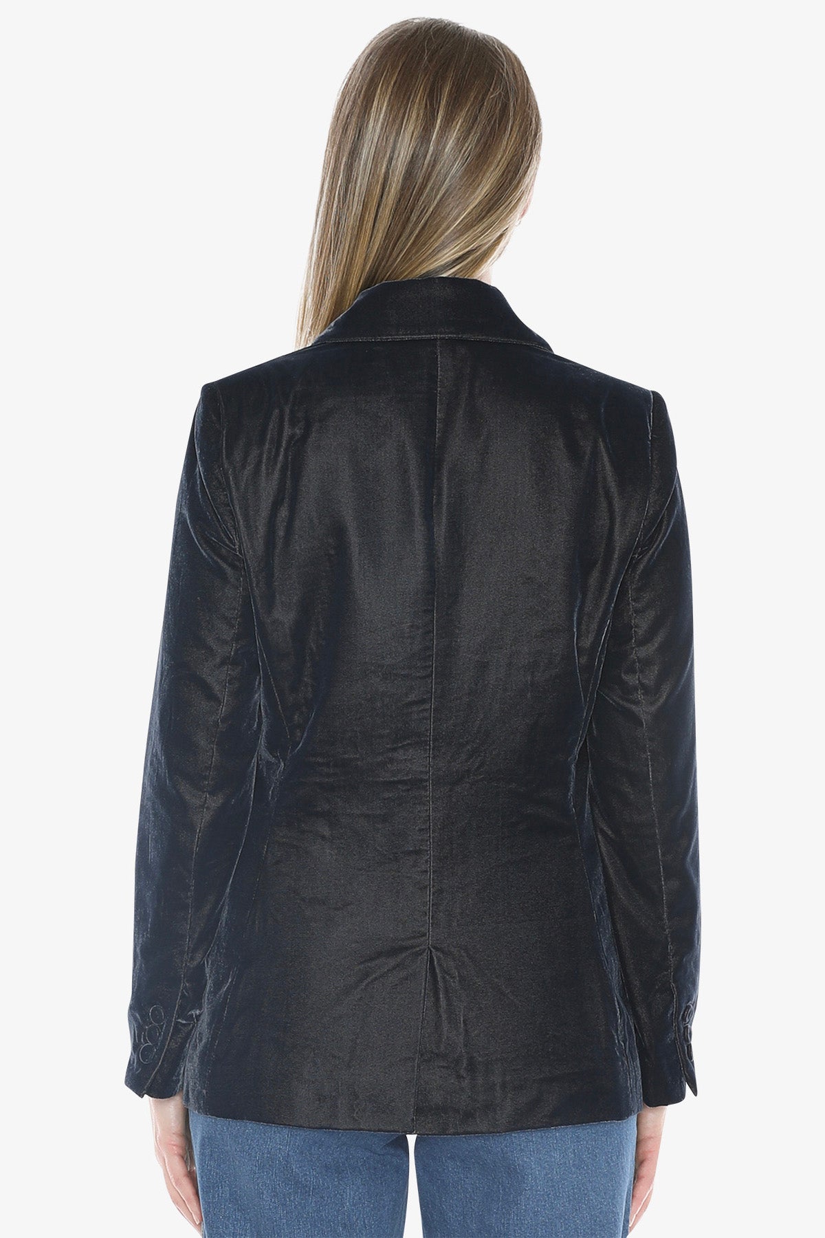 Velvet Blazer in Midnight