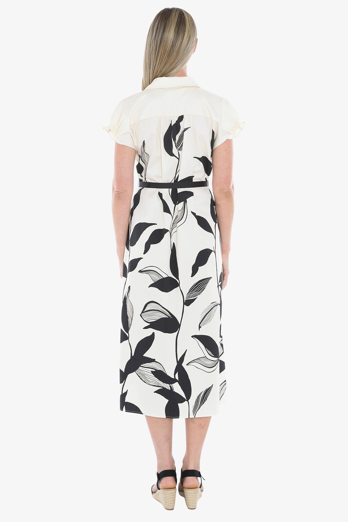 Womens Vine Print Dress Multicolor 596j5090a