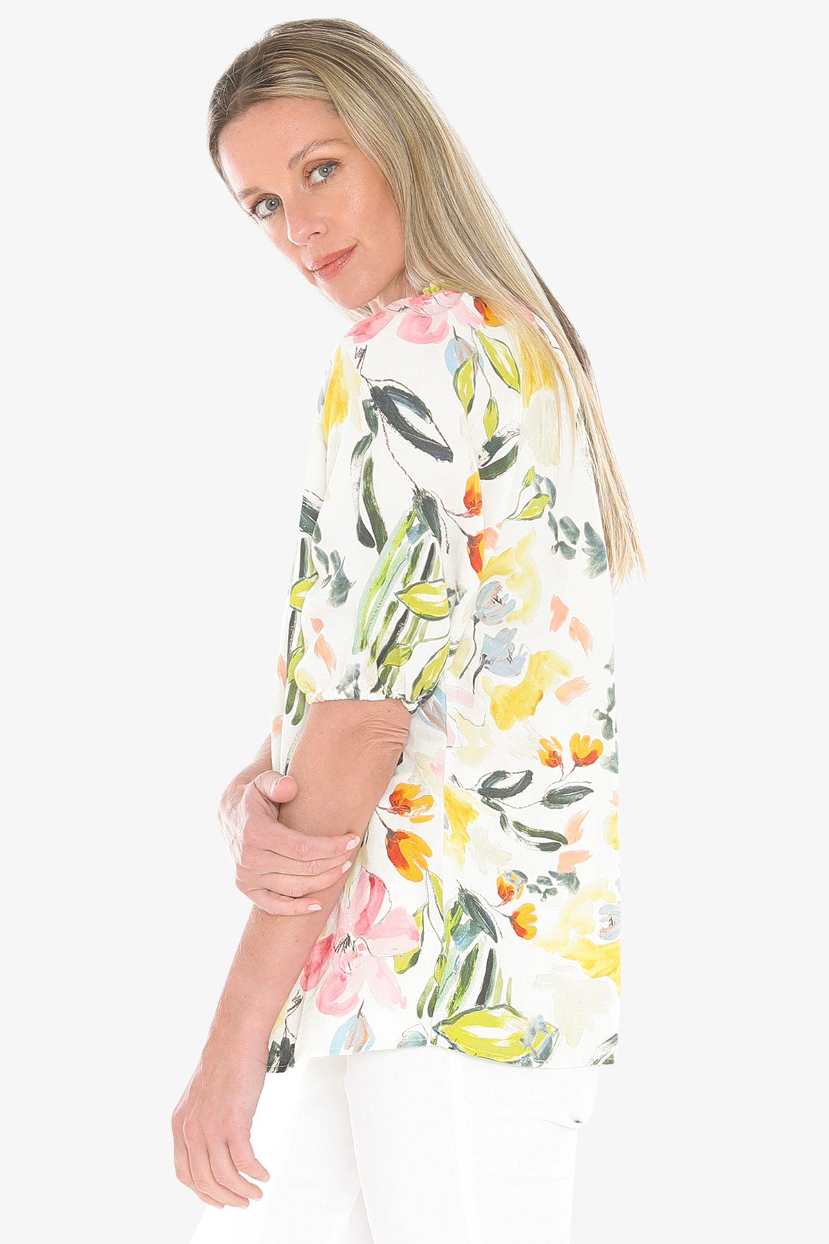 Womens Wildflower Top Multicolor 596j3077a