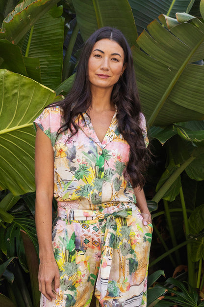 Womens Tiger Island Top Multicolor 596j3005a