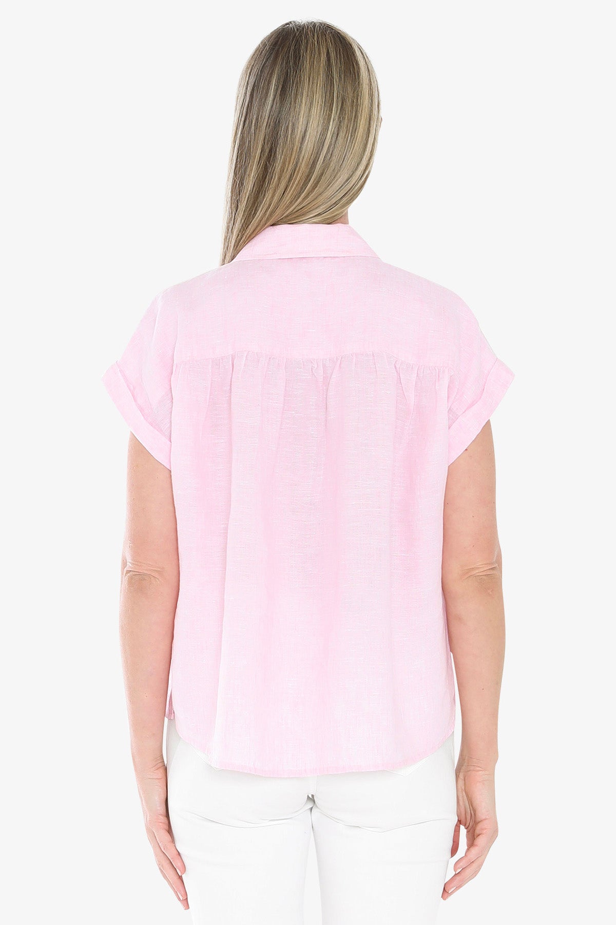 Womens Gather Ss Shirt Pink 596j3063a