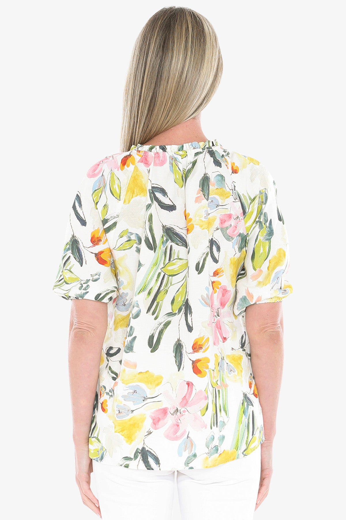 Womens Wildflower Top Multicolor 596j3077a