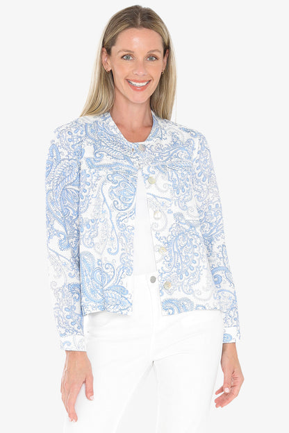 Womens Mykonos Jacket Blue 596j4081a