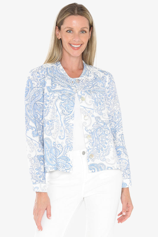 Womens Mykonos Jacket Blue 596j4081a