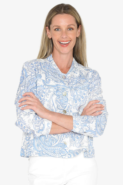 Womens Mykonos Jacket Blue 596j4081a