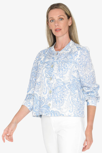 Womens Mykonos Jacket Blue 596j4081a